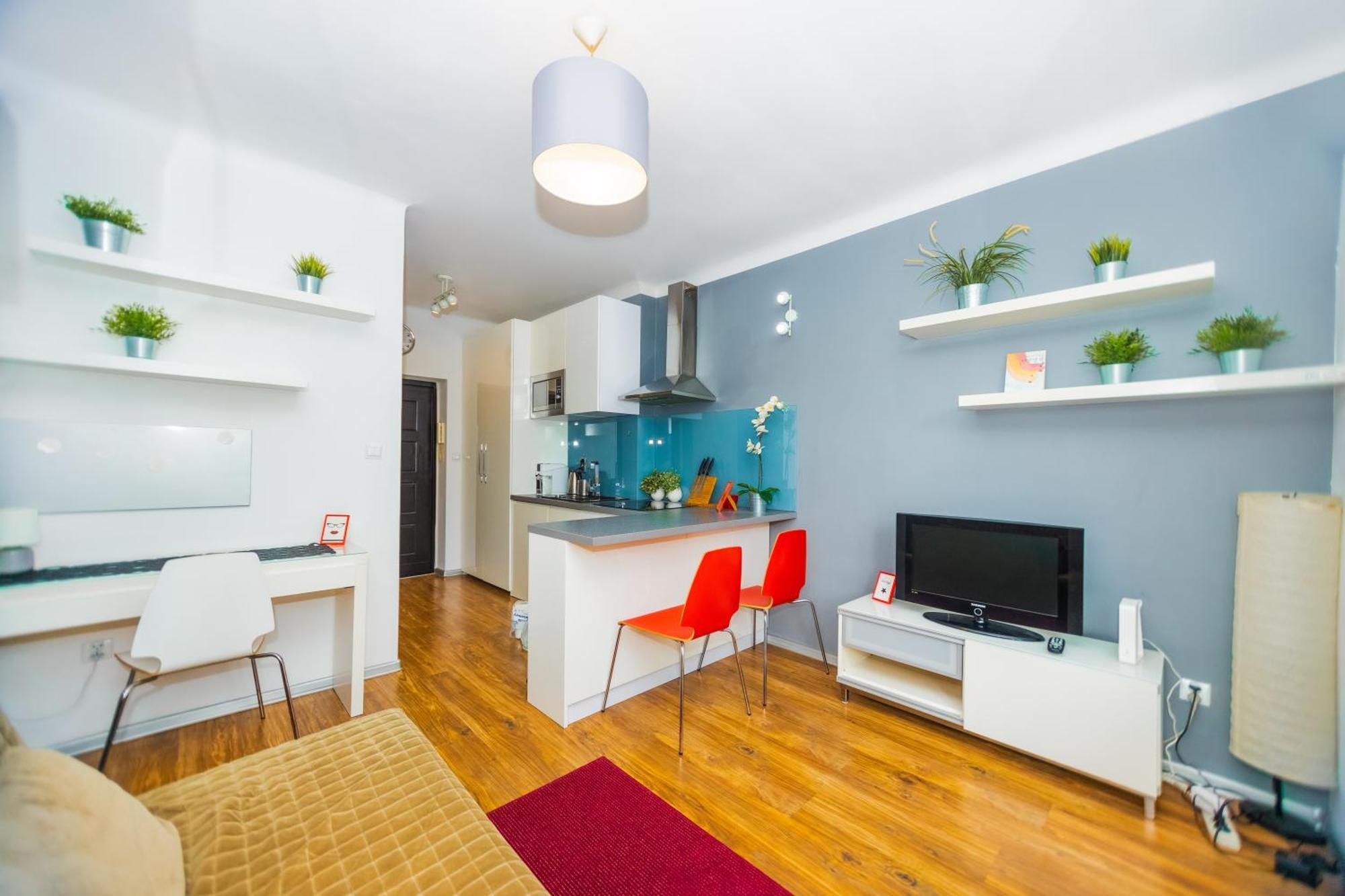 Cozy Studio Next To The Metro And City Center Varsóvia Exterior foto