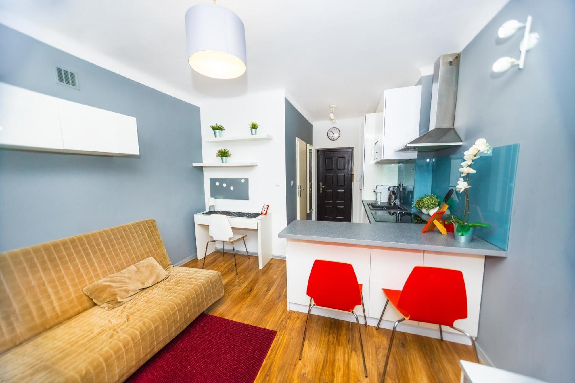 Cozy Studio Next To The Metro And City Center Varsóvia Exterior foto
